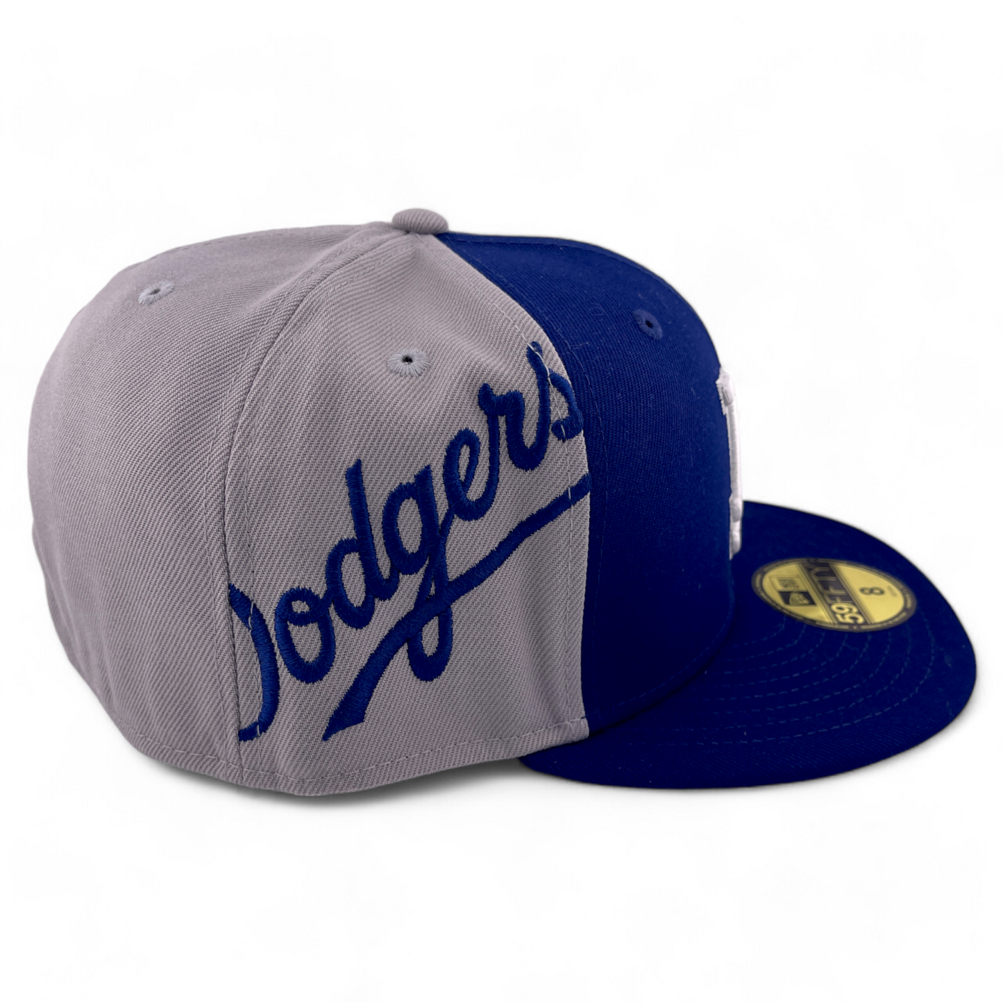 New Era Los Angeles Dodgers MLB Game Day Pack Gray/Blue 59Fifty Fitted Hat Cap