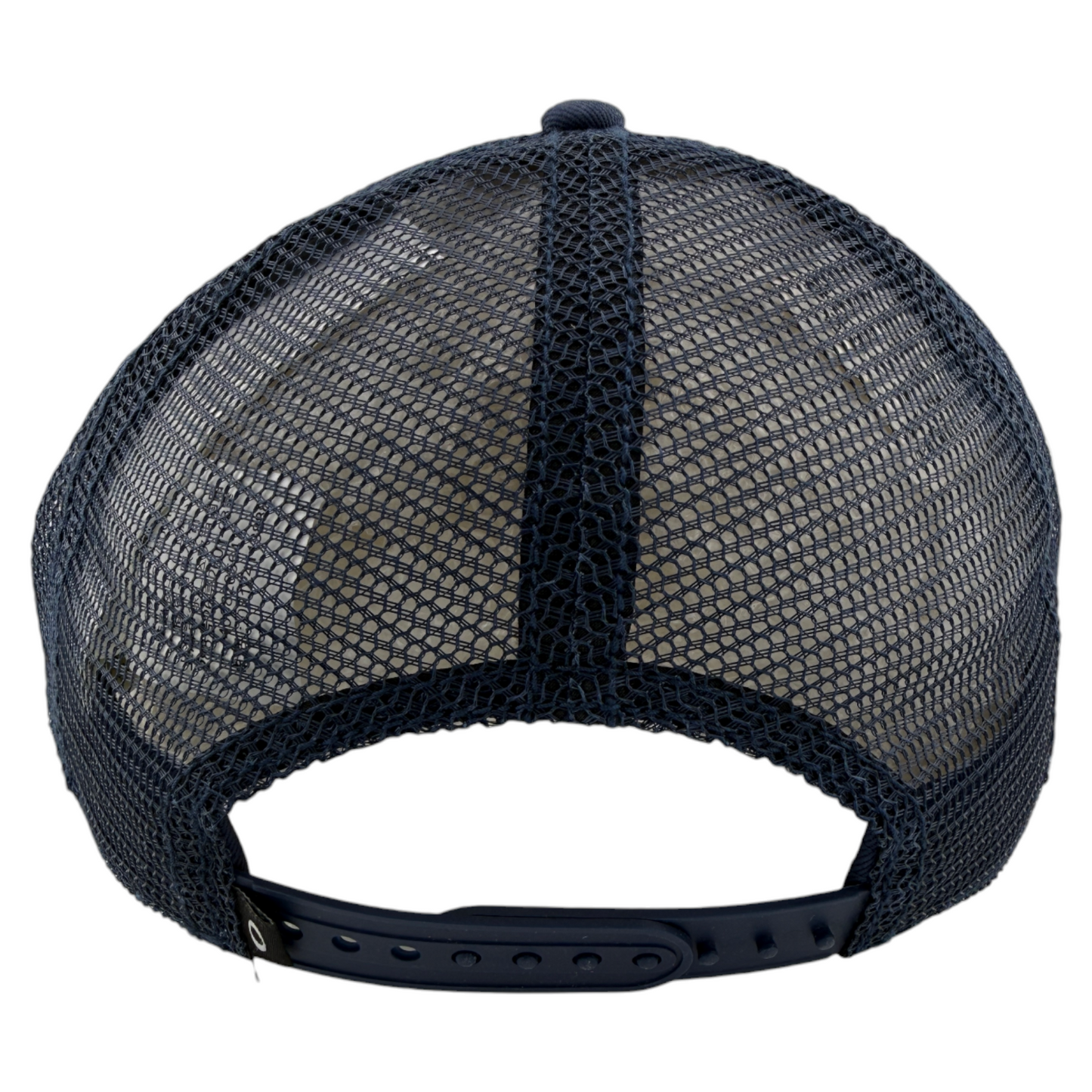 Oakley Ellipse Navy White Logo Trucker Mesh Back Adjustable SnapBack Hat Cap