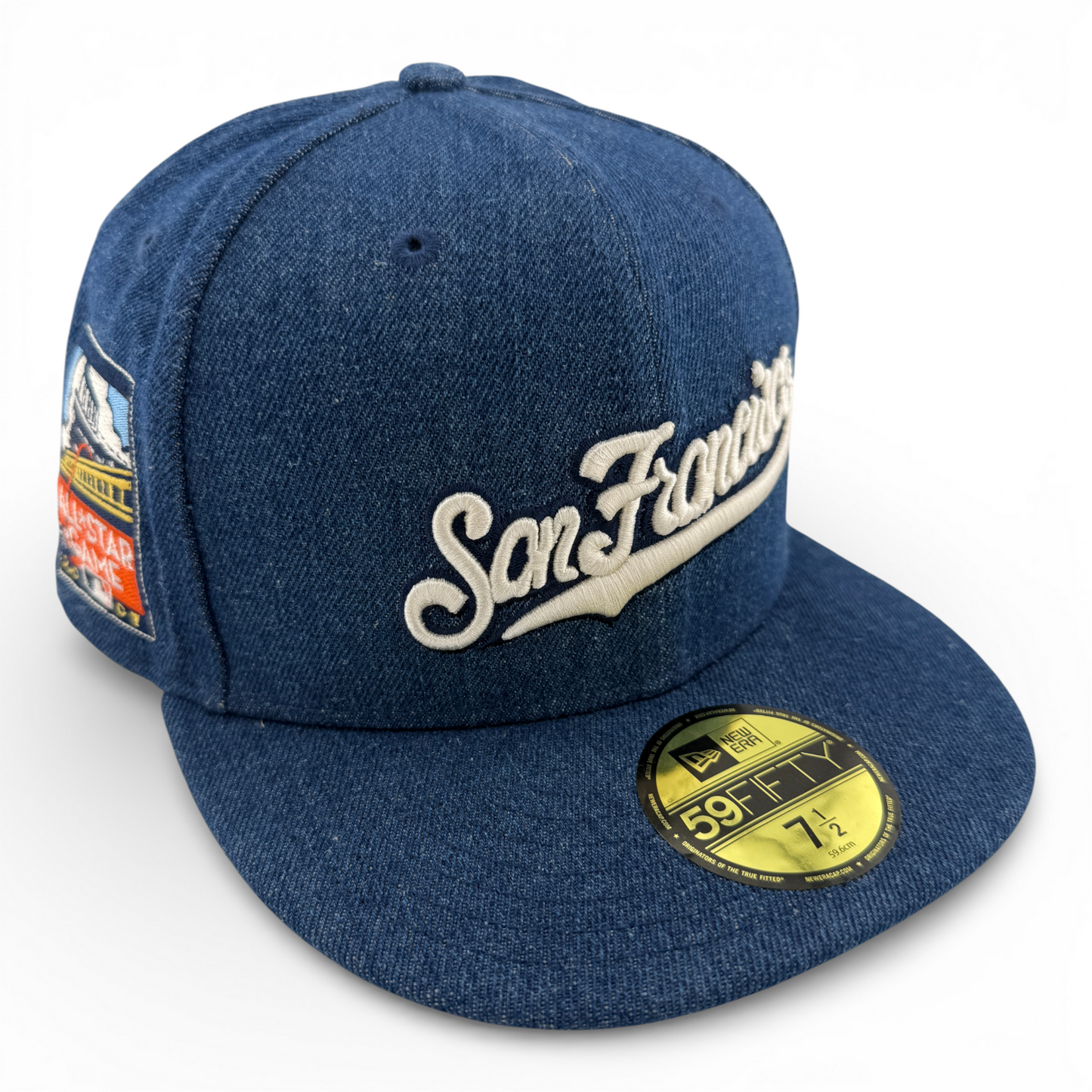 New Era San Francisco Giants MLB Denim 2007 Allstar Game 59FIFTY Fitted Hat Cap
