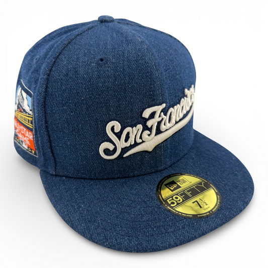 New Era San Francisco Giants MLB Denim 2007 Allstar Game 59FIFTY Fitted Hat Cap