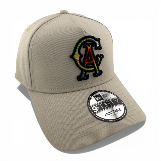 New Era California Angels Stone Tie Dye A-Frame 9Forty Snapback Adjustable Hat