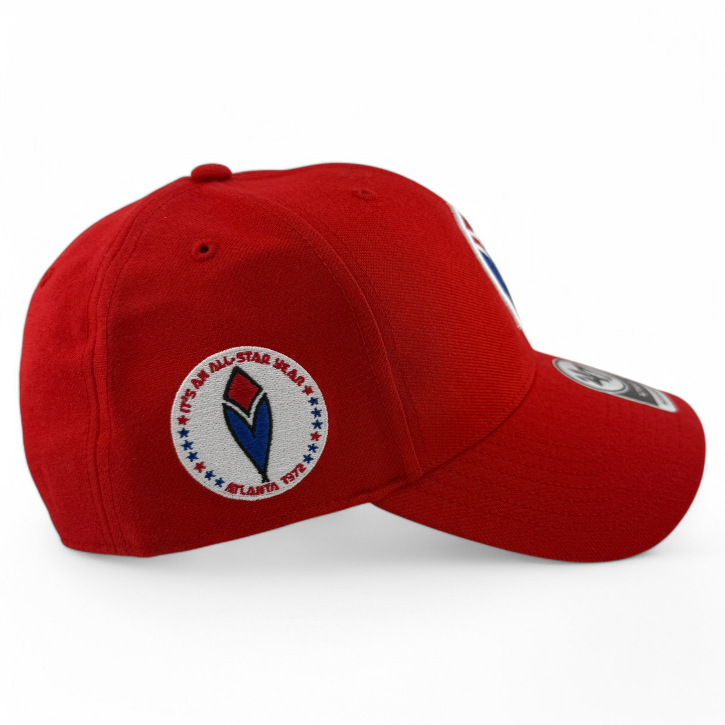 '47 Brand Atlanta Braves MLB Local Side Patch Red Feather MVP Adjustable Hat Cap