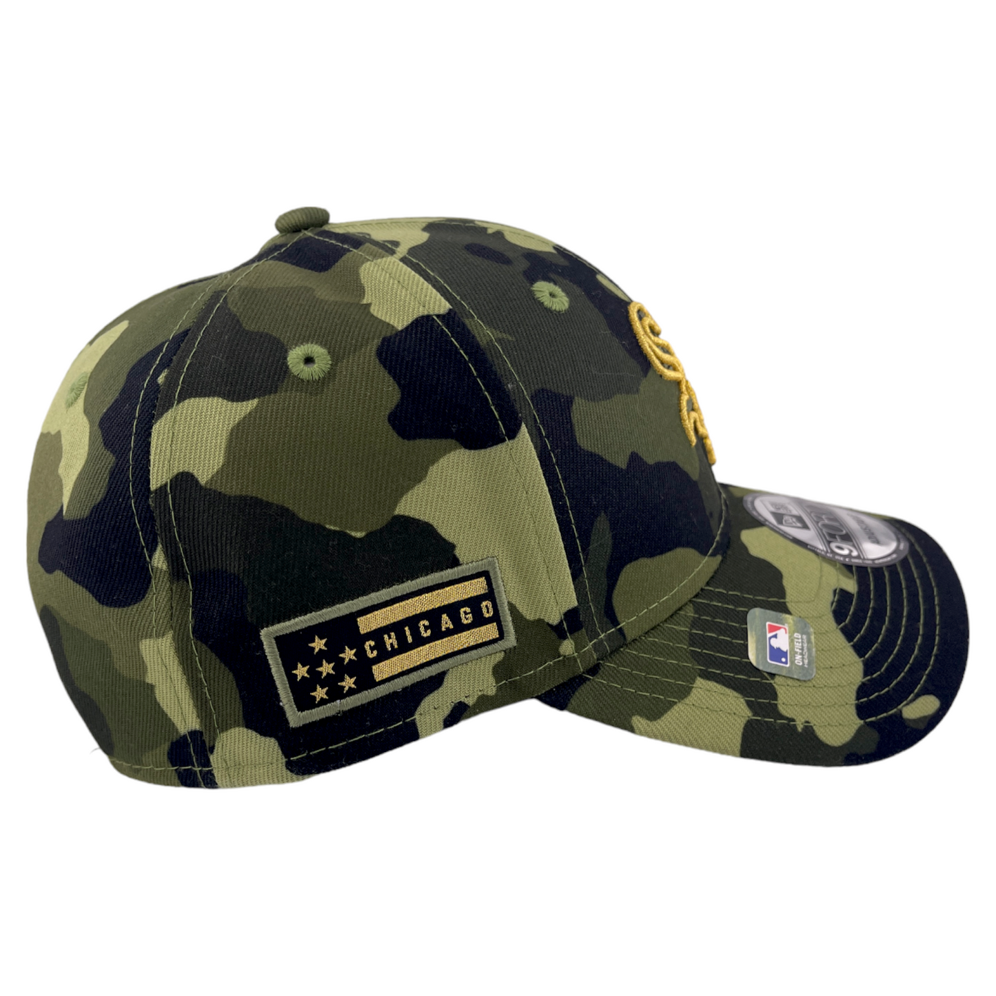 New Era Chicago White Sox 2022 Armed Forces Day Camo 9Forty Snapback Adjustable Hat Cap