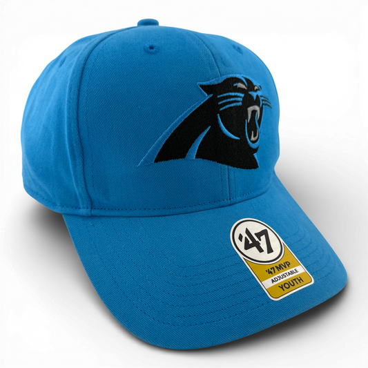 '47 Brand Carolina Panthers NFL MVP Adjustable Strapback Hat Youth Child Kids