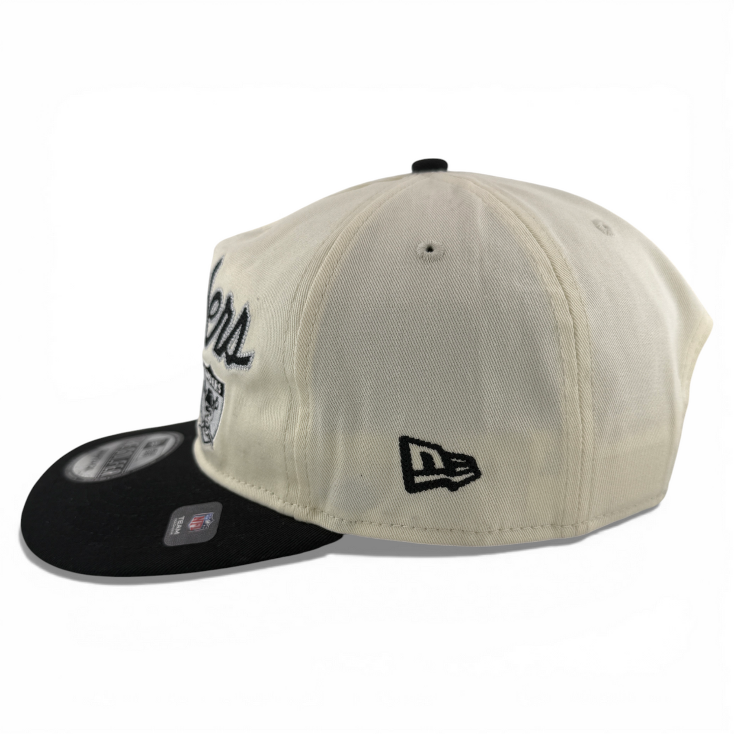 New Era Las Vegas Raiders NFL Retro Script Golfer A-Frame Snapback Adjustable