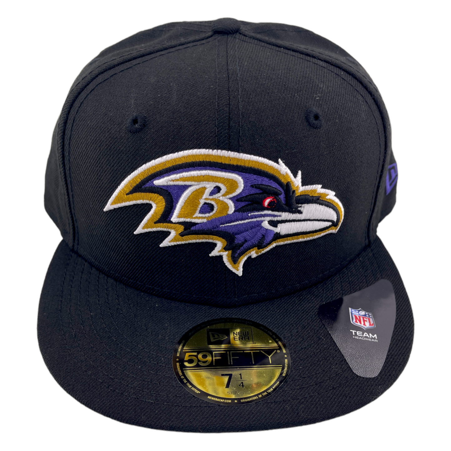 New Era Baltimore Ravens Classic Omaha Main Black/Grey UV 59Fifty Fitted Hat