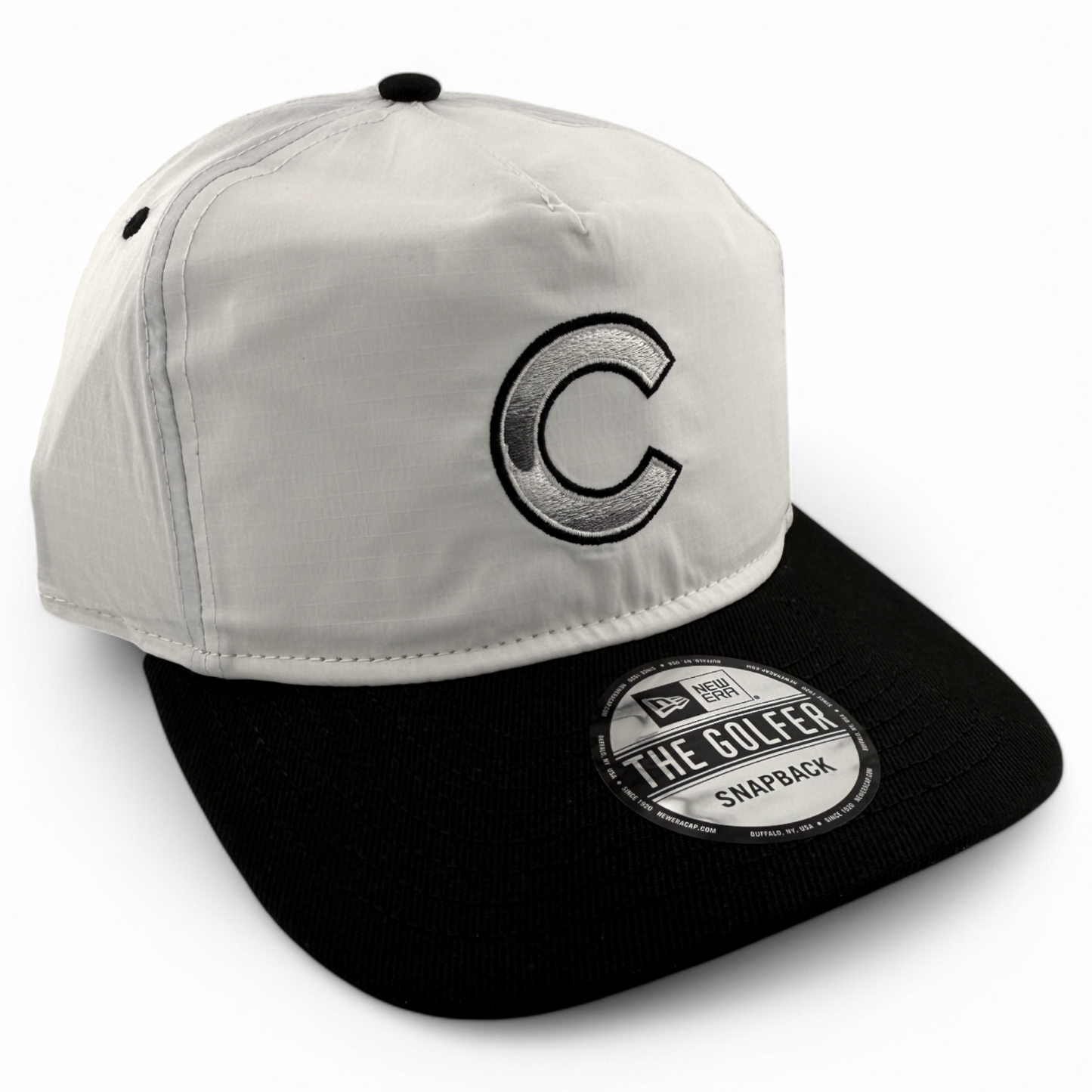 New Era Chicago Cubs MLB The Golfer Chrome Logo A-Frame Snapback Adjustable Hat
