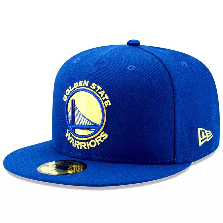 New Era Golden State Warriors NBA Team Blue Grey UV 59FIFTY Fitted Hat Cap