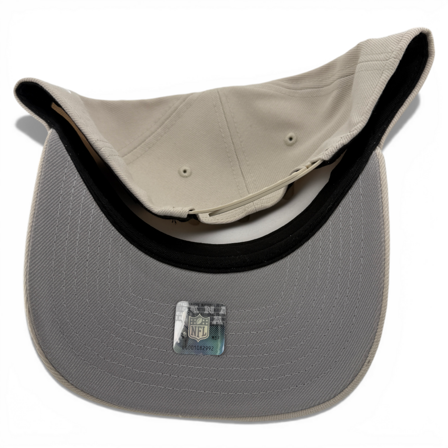 New Era Las Vegas Raiders NFL Stone White A-Frame 9Forty Snapback Adjustable Hat