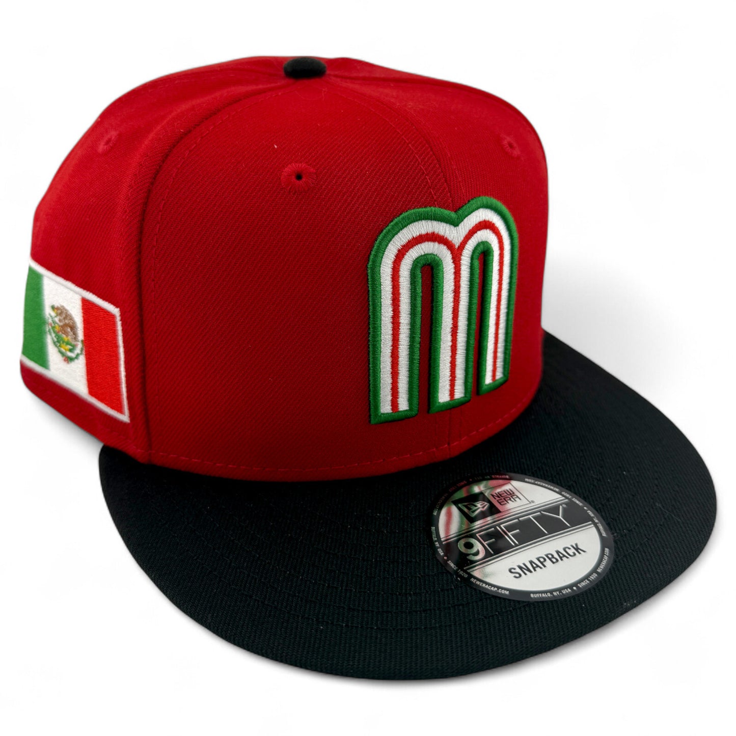 New Era Mexico National Team LMB Scarlet Flag 9FIFTY Snapback Adjustable Hat Cap