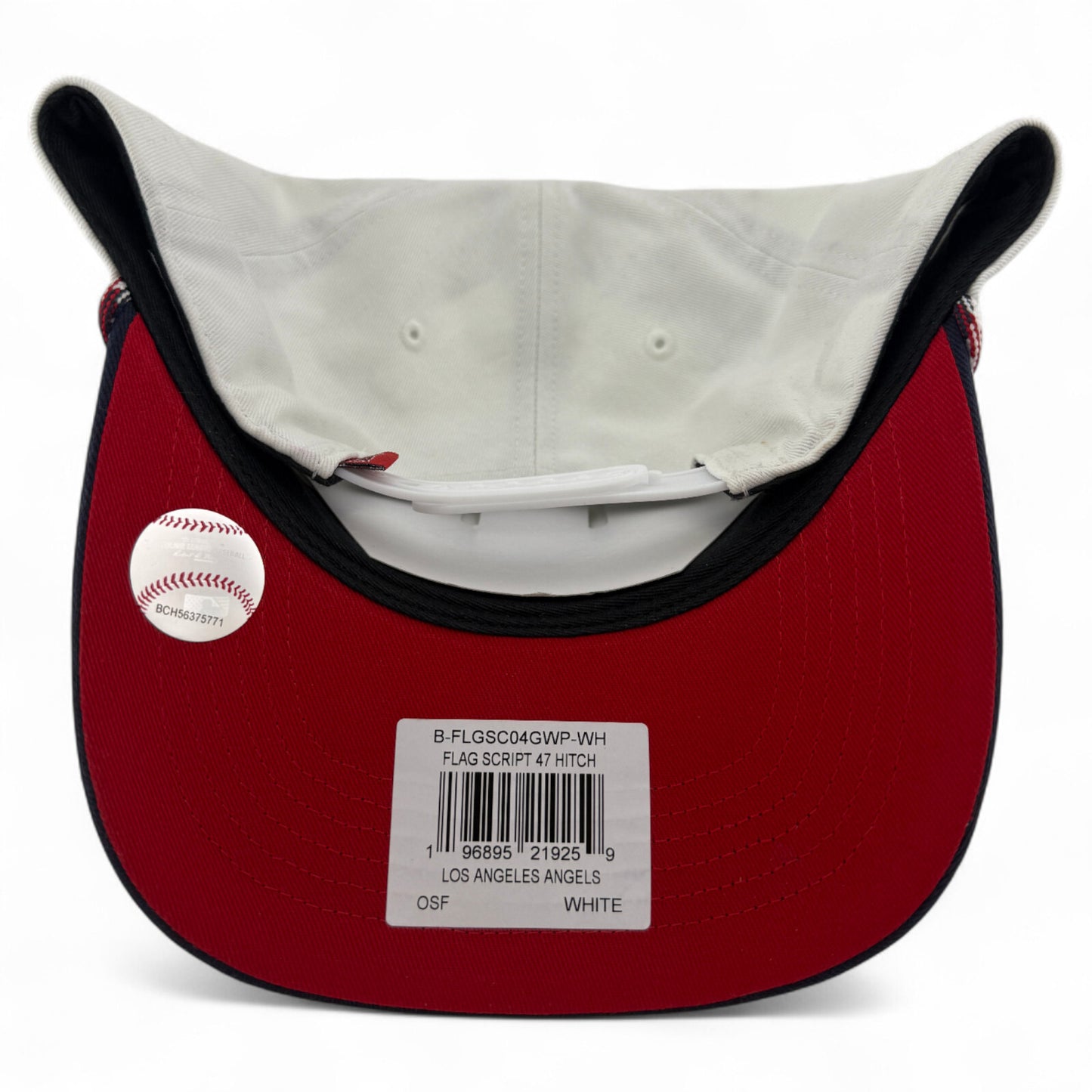 '47 Brand Los Angeles Angels MBL Flag Script A-Frame Rope Snapback Adjustable