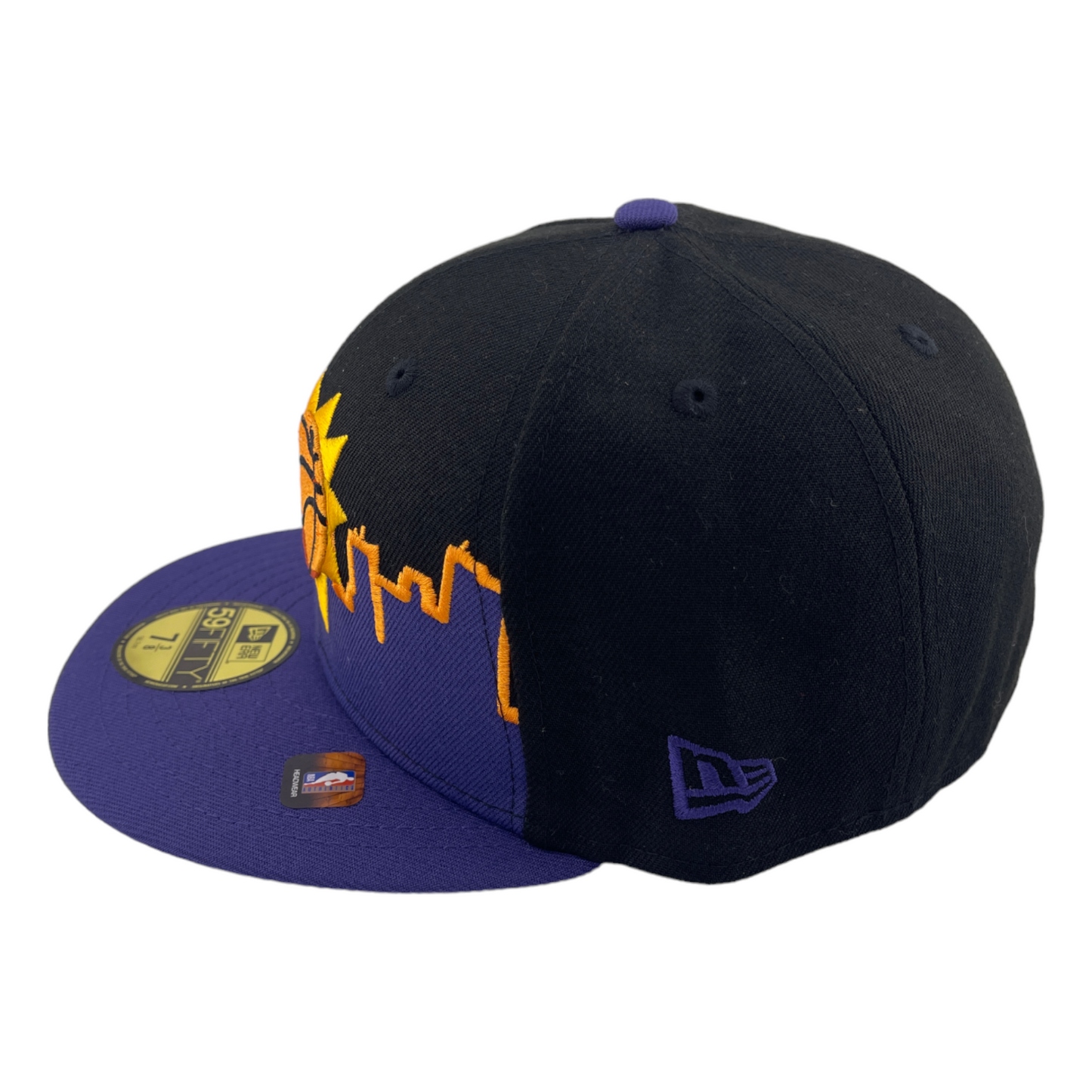 New Era Phoenix Suns Tip Off 2022 Cityscape Black/Purple/Grey 59Fifty Fitted Hat Cap