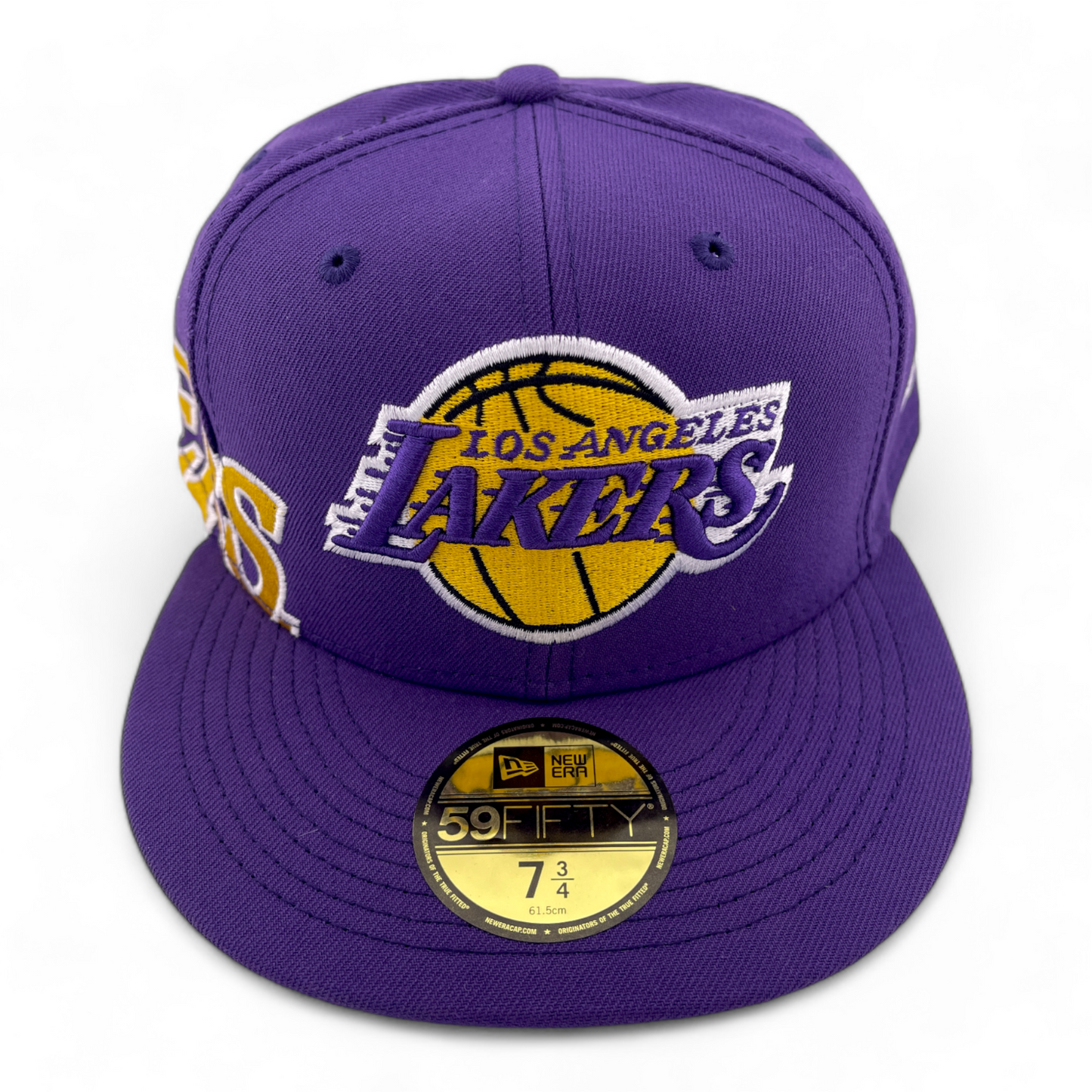 New Era Los Angeles Lakers NBA Side & Under Visor Logo 59Fifty Fitted Hat Cap