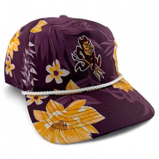 47' Brand Arizona State University NCAA Floral Rope A-Frame Hitch Adjustable Hat