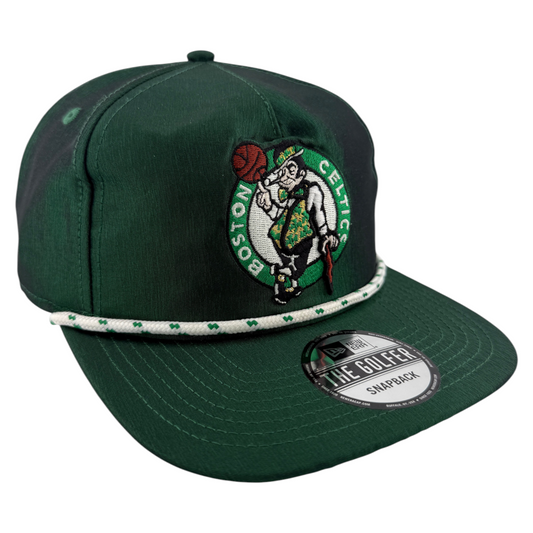 New Era Boston Celtics NBA Satin A-Frame Rope The Golfer Snapback Adjustable Hat