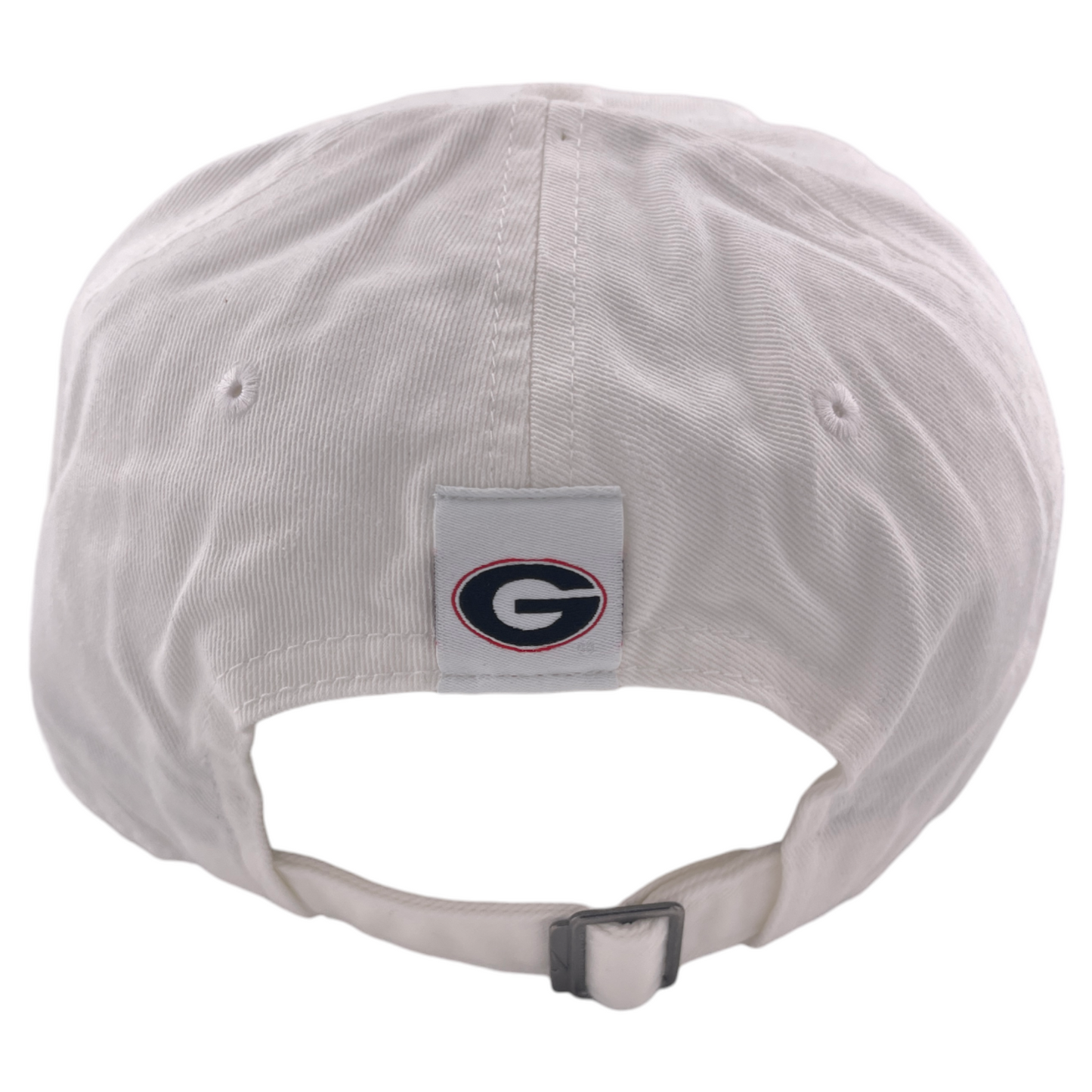 Nike University of Georgia Bulldogs White Heritage86 Adjustable Dad Hat Cap