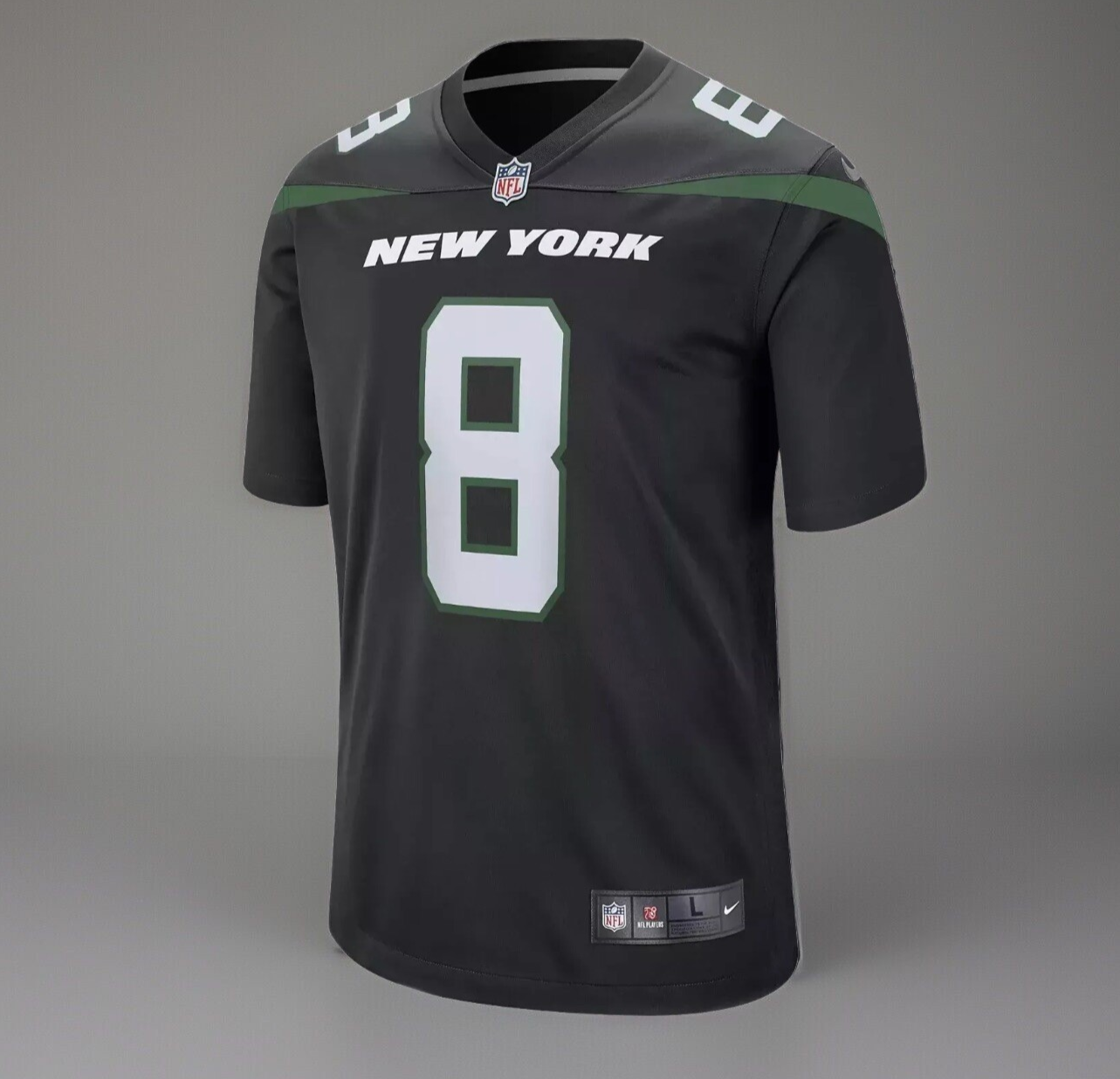 Nike Aaron Rodgers New York Jets Black On Field Dri-FIT Jersey Men’s Size Medium