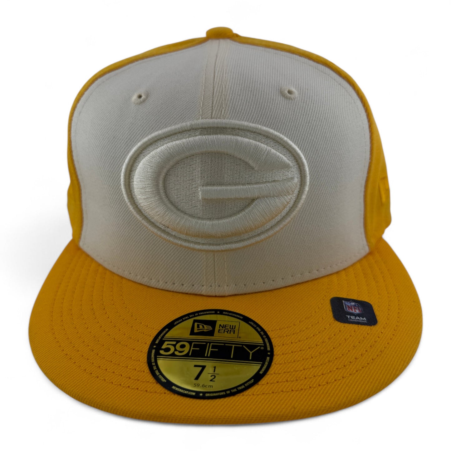 New Era Green Bay Packers NFL Super Bowl XXXI Patch Ivory 59FIFTY Fitted Hat Cap