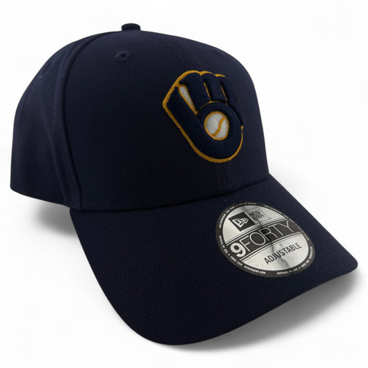 New Era Milwaukee Brewers MLB Core Classic Alt Blue 9Forty Adjustable Hat Cap