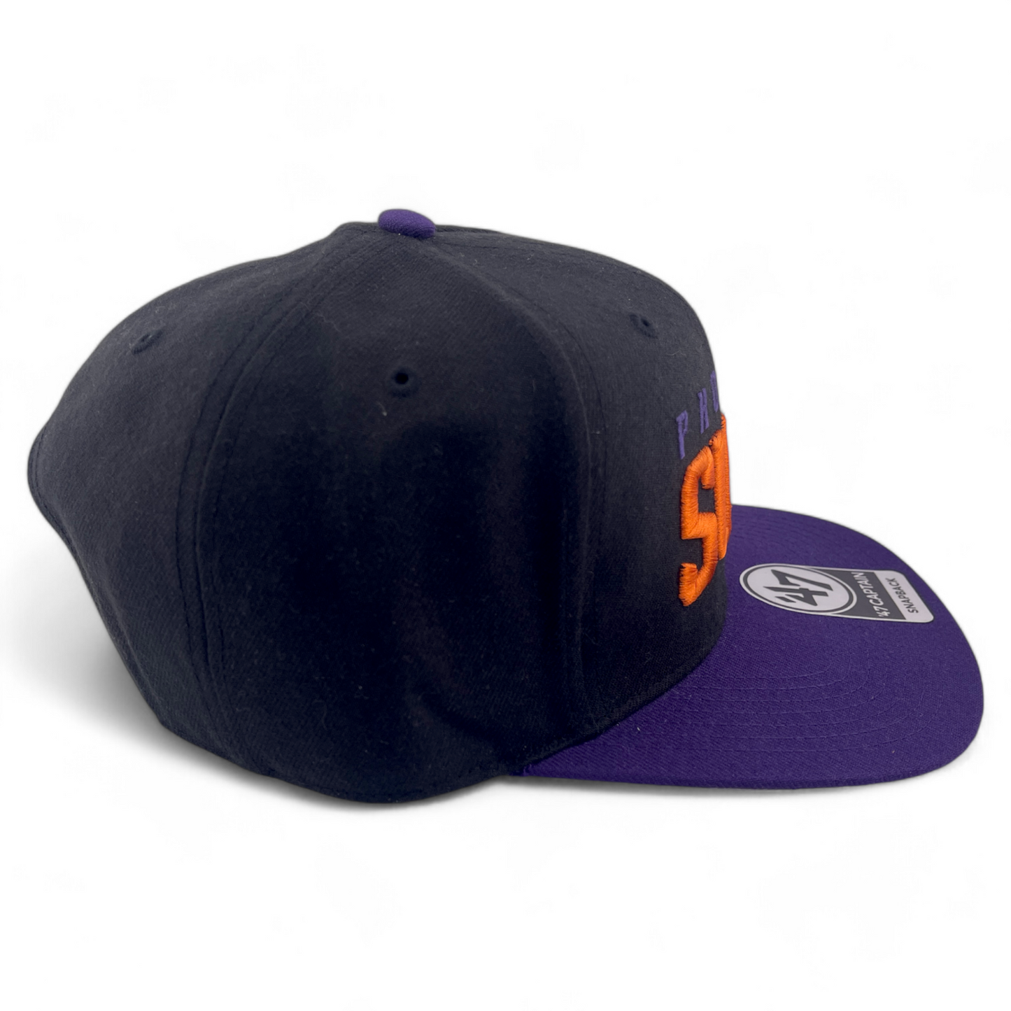 '47 Brand Phoenix Suns NBA No Shot Script Wordmark Captain Snapback Hat Cap