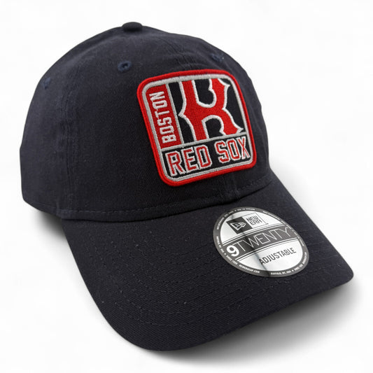 New Era Boston Red Sox MLB Patch Logo Navy 9Twenty Adjustable Dad Hat Cap