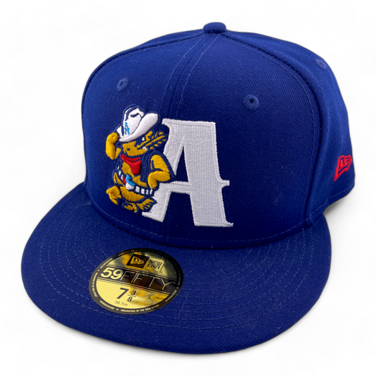 New Era Amarillo Sod Poodles MiLB Blue Alternate 2 Logo 59Fifty Fitted Hat Cap