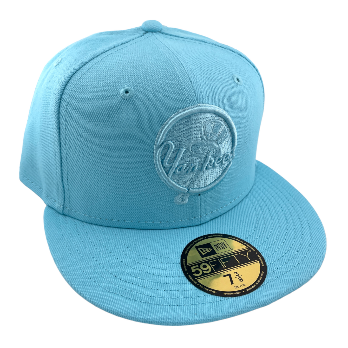 New Era New York Yankees Light Blue Color Pack Grey UV MLB 59FIFTY Fitted Hat Cap