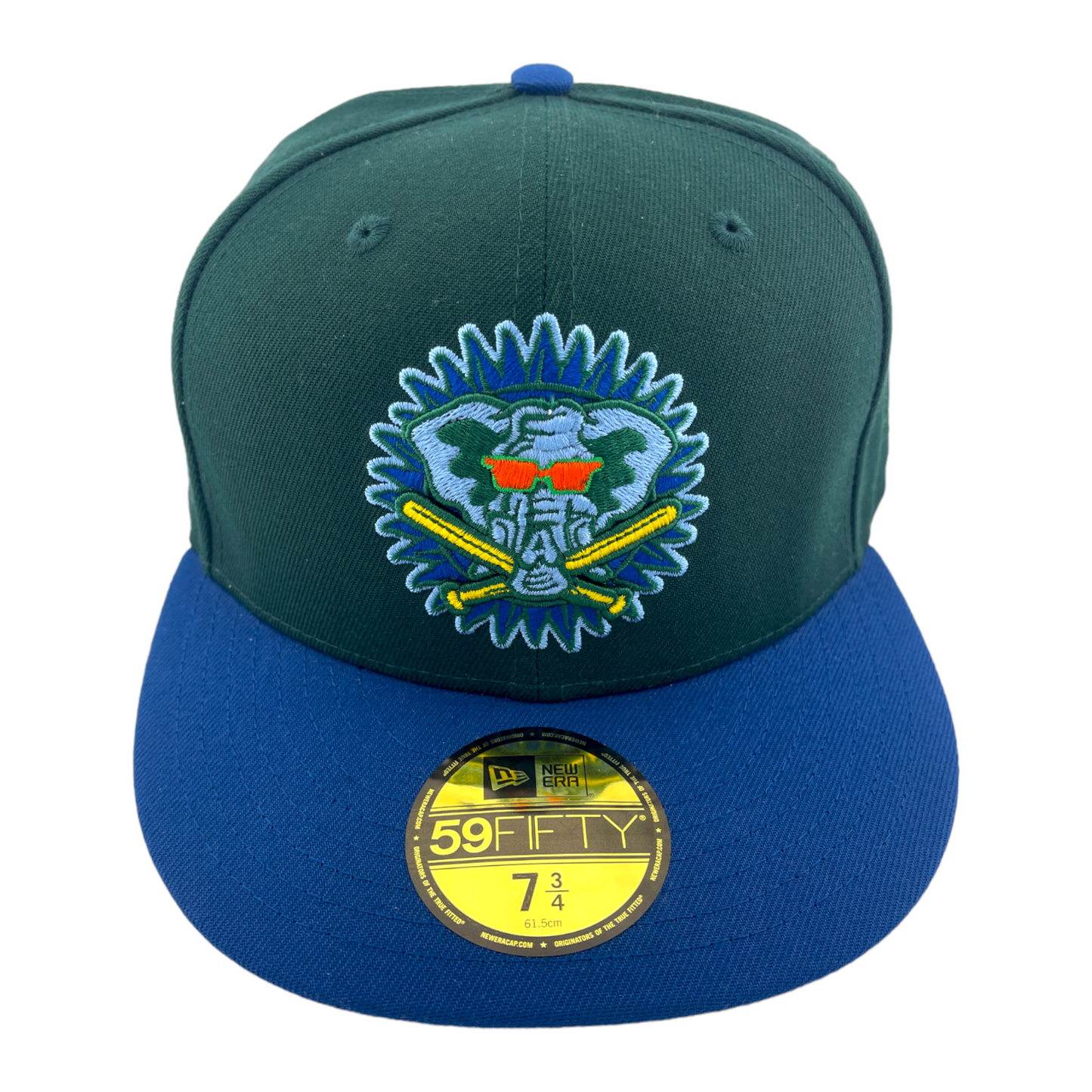 New Era Oakland Athletics A's 50th Side Patch Green/Blue UV 59FIFTY Fitted Hat Cap