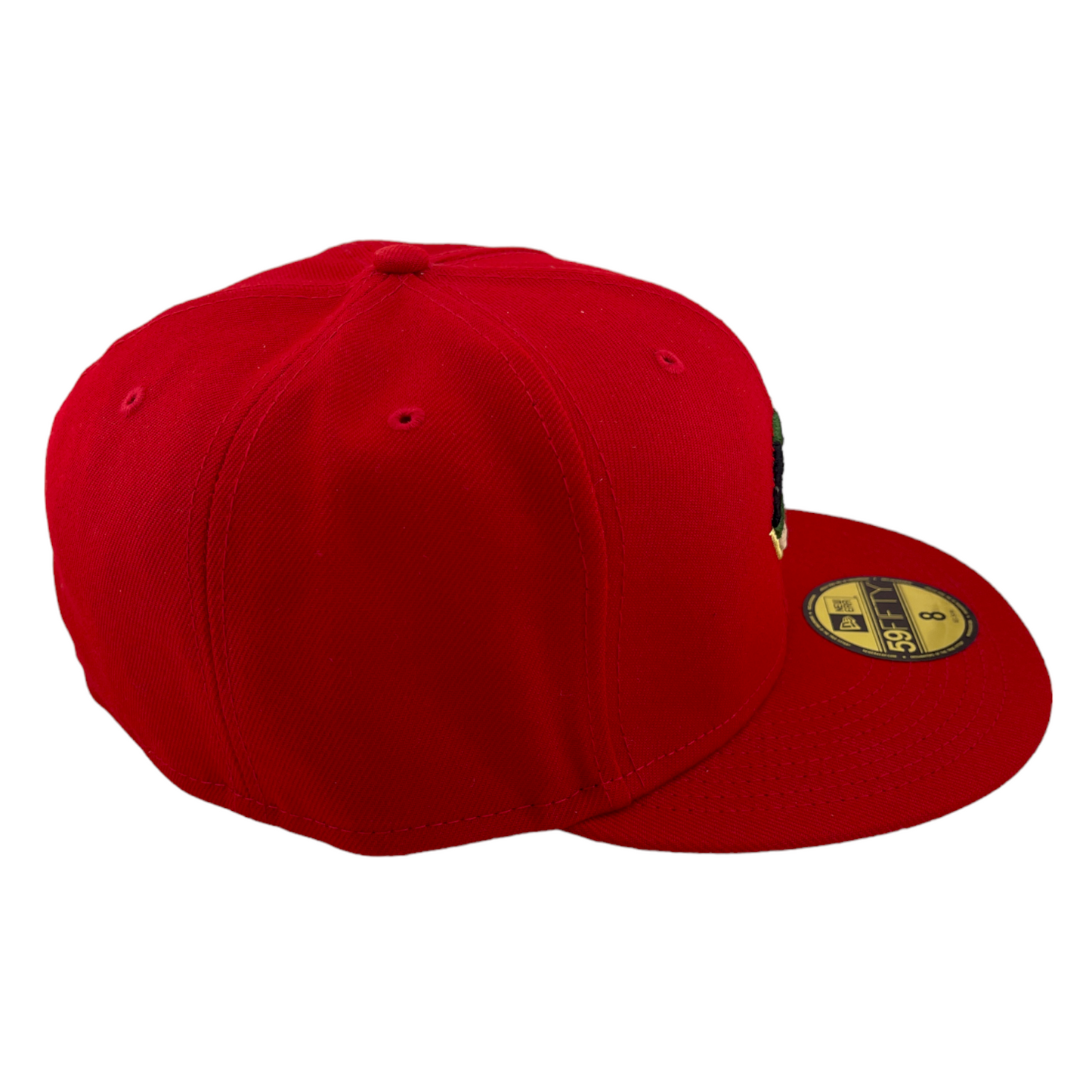 New Era Cincinnati Reds Camouflage Gold Logo Red/Camo UV 59FIFTY Hat Cap