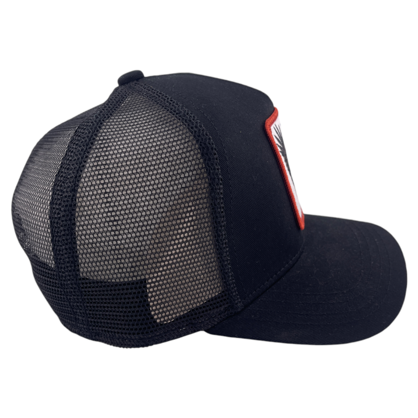 Goorin Bros The Freedom Eagle Farm All Black Mesh Back Trucker Snapback Hat Cap