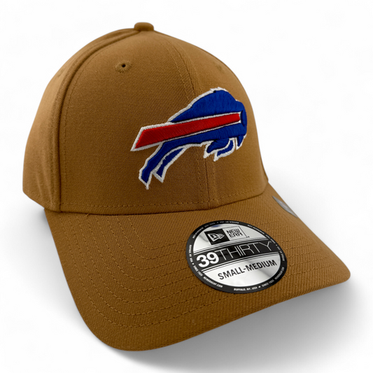 New Era Buffalo Bills NFL Bronze Tan Brown 39Thirty Flex Fit Hat Cap