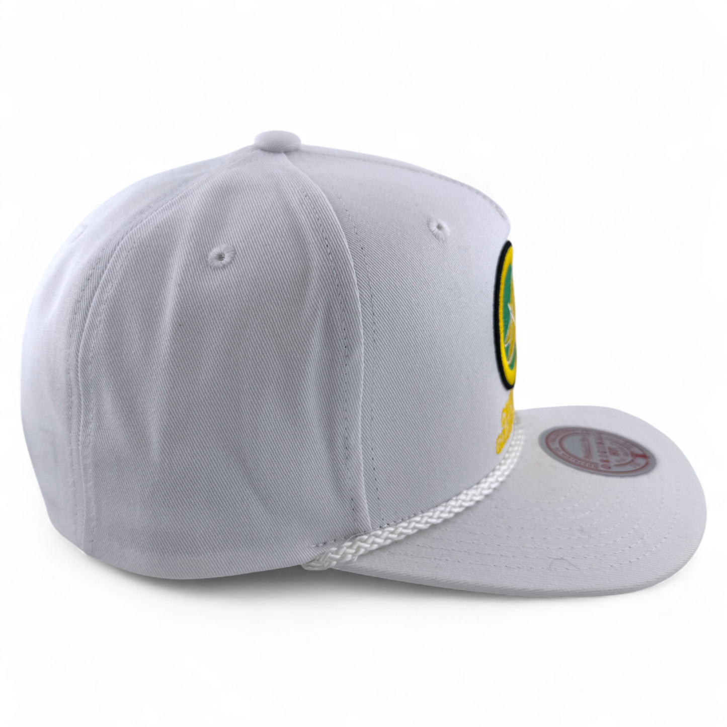 Mitchell & Ness California Golden Seals NHL Rope A-Frame Snapback Adjustable Hat