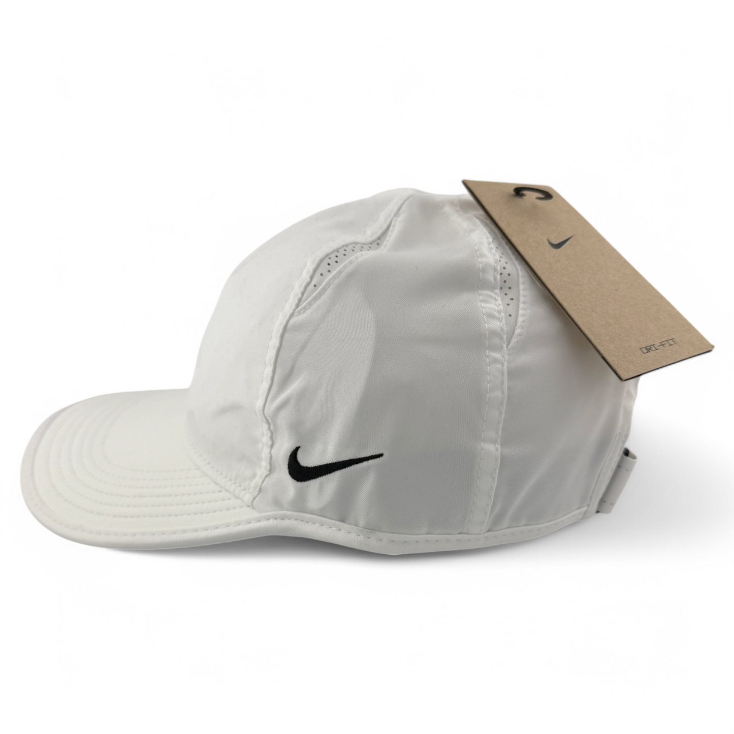 Nike Dri-Fit AeroBill Team Featherlight White CJ7082-100 Adjustable Running Hat