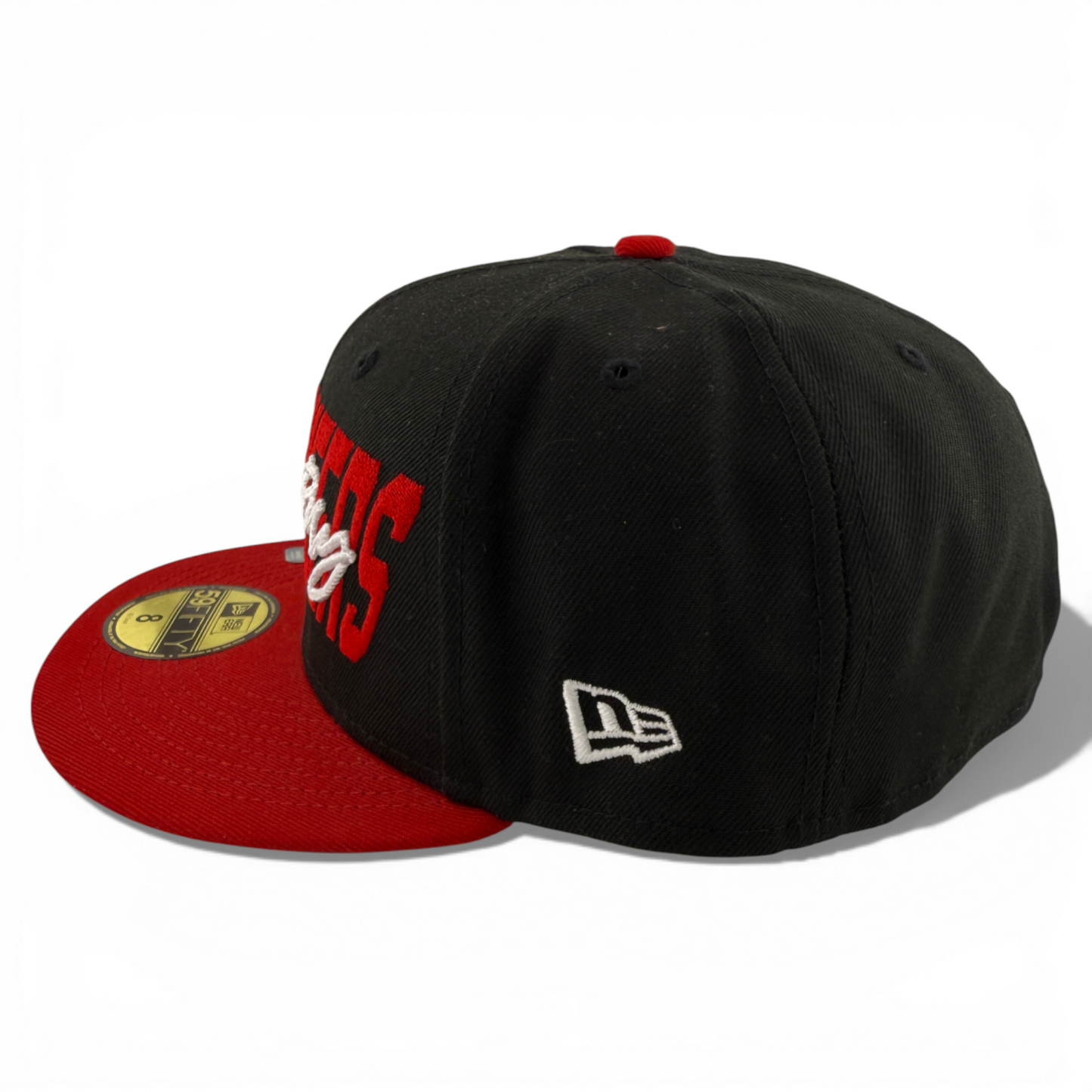 New Era Tampa Bay Buccaneers NFL 2022 Draft Scrip Logo 59Fifty Fitted Hat Cap