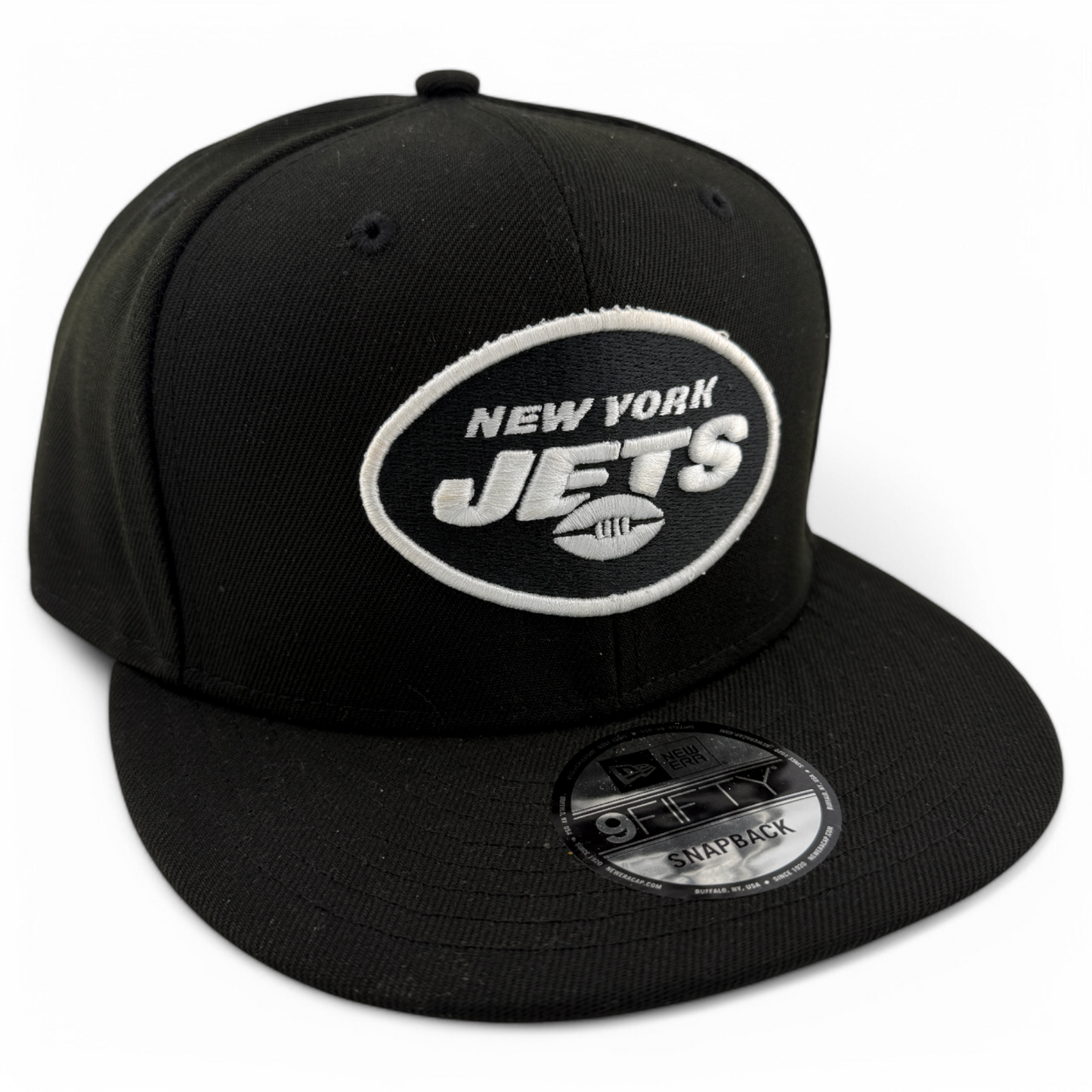 New Era New York Giants NFL Black/White Logo 9Fifty Snapback Adjustable Hat Cap