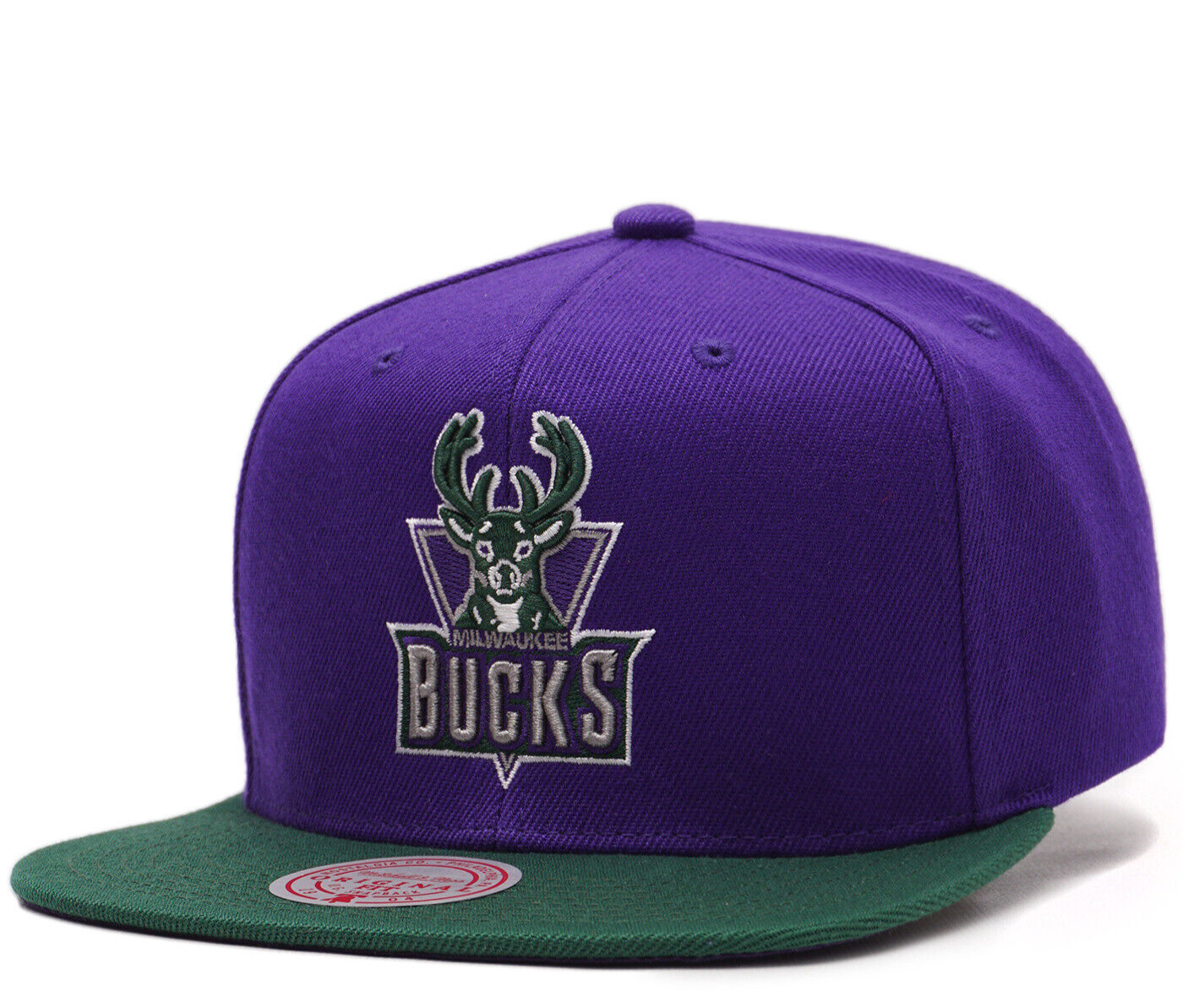 Mitchell & Ness Milwaukee Bucks NBA HWC Core Basic Purple/Green Snapback Hat