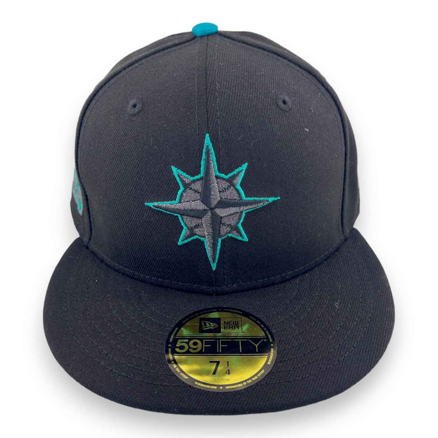 New Era Seattle Mariners 20th Anniversary Patch Metallic Logo Pack 59FIFTY Hat Cap