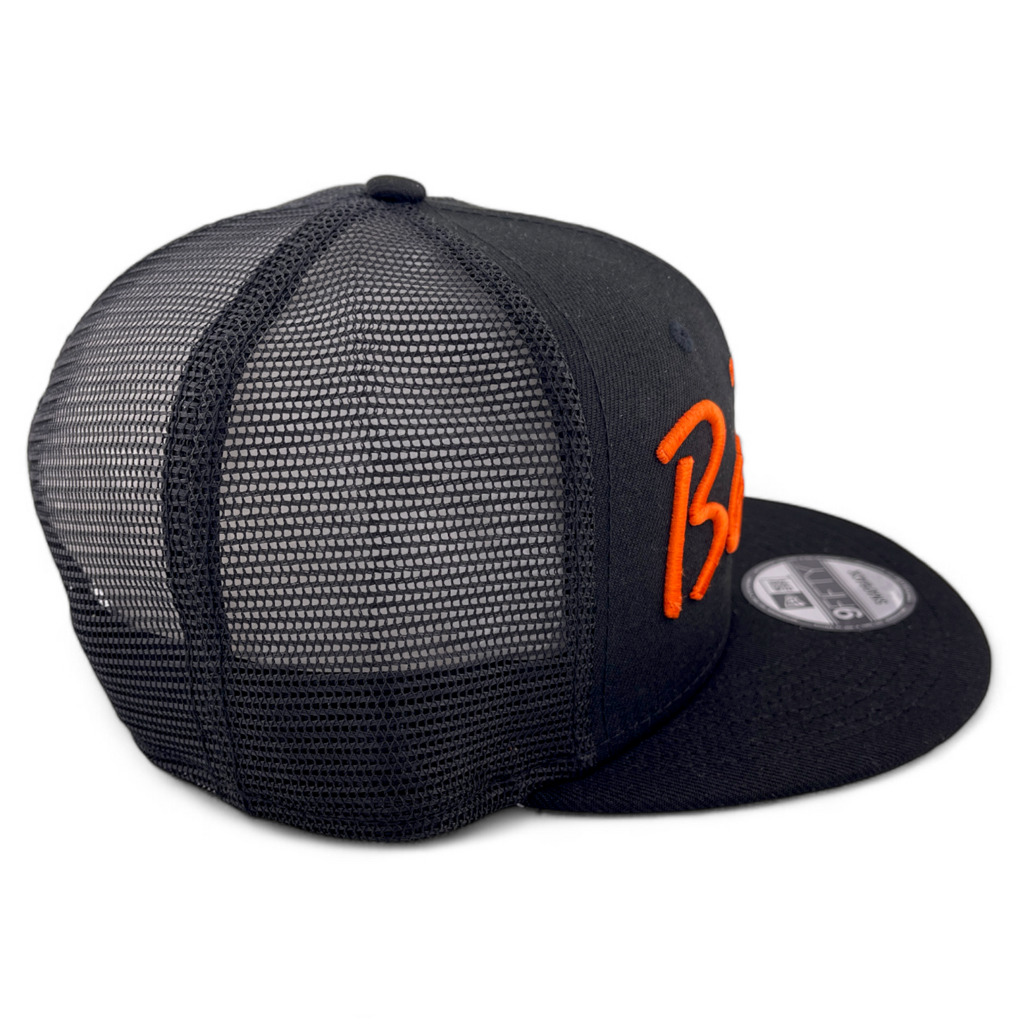 ~NEW DROP~ New Era Cincinnati Bengals NFL Script Logo 9FIFTY Mesh Back Snapback Hat Cap