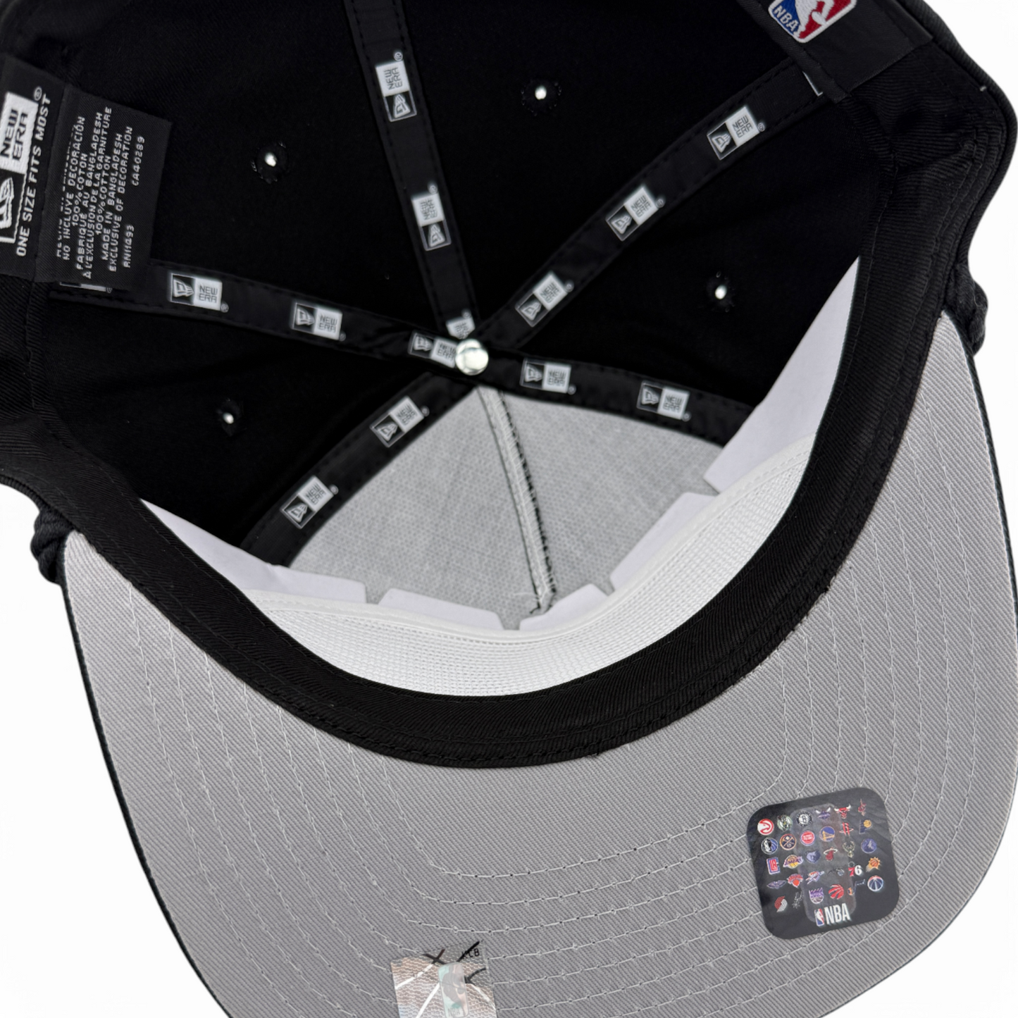New Era NBA Logo All Black The Golfer Rope A-Frame Snapback Adjustable Hat Cap