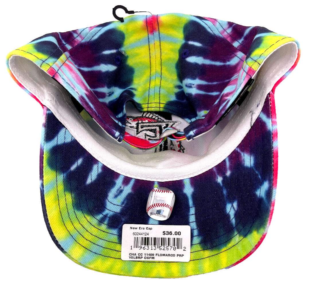 New Era Miami Florida Marlins MLB Neon Tie Dye Casual Classic Adjustable Hat Cap