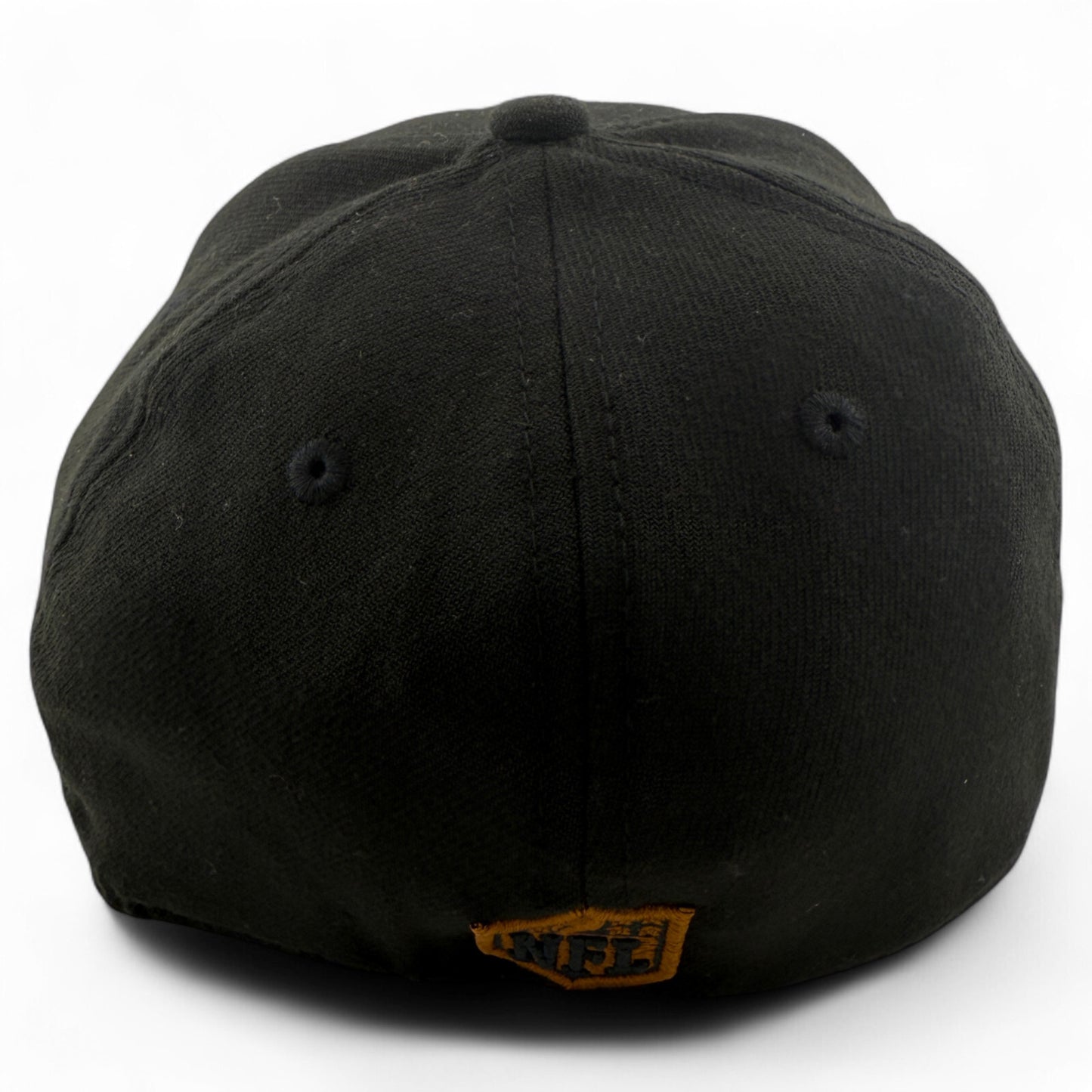New Era Carolina Panthers NFL Black Gulch Brown Patch 39Thirty Flex Fit Hat Cap