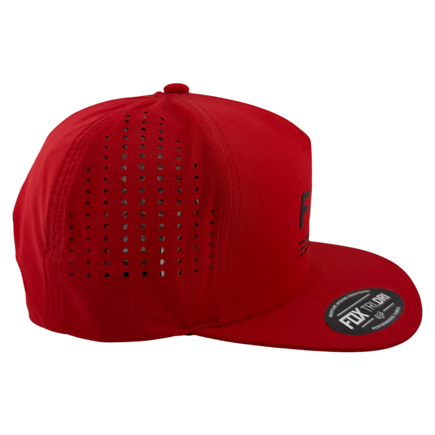 Fox Racing Non Stop Tech Logo Sport A-Frame Red Adjustable Snapback Hat Cap
