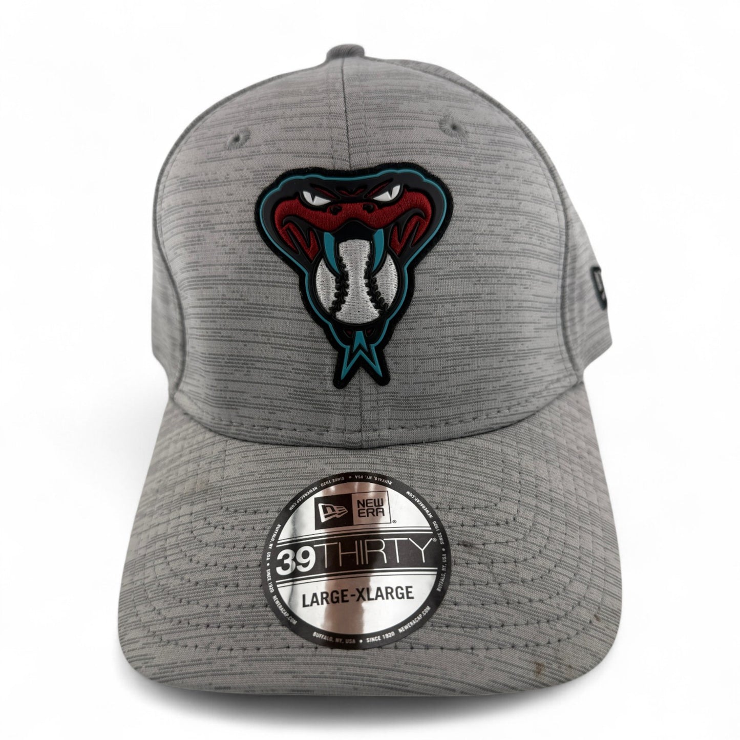 DAMAGED New Era Arizona Diaomondbacks MLB 2023 Clubhouse Grey 39Thirty Hat