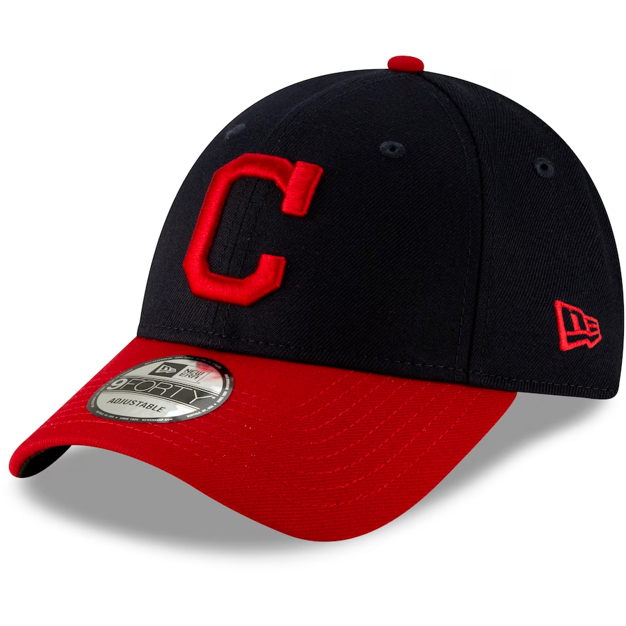 New Era Cleveland Indians The League Red/Blue 9FORTY Adjustable Hat Cap