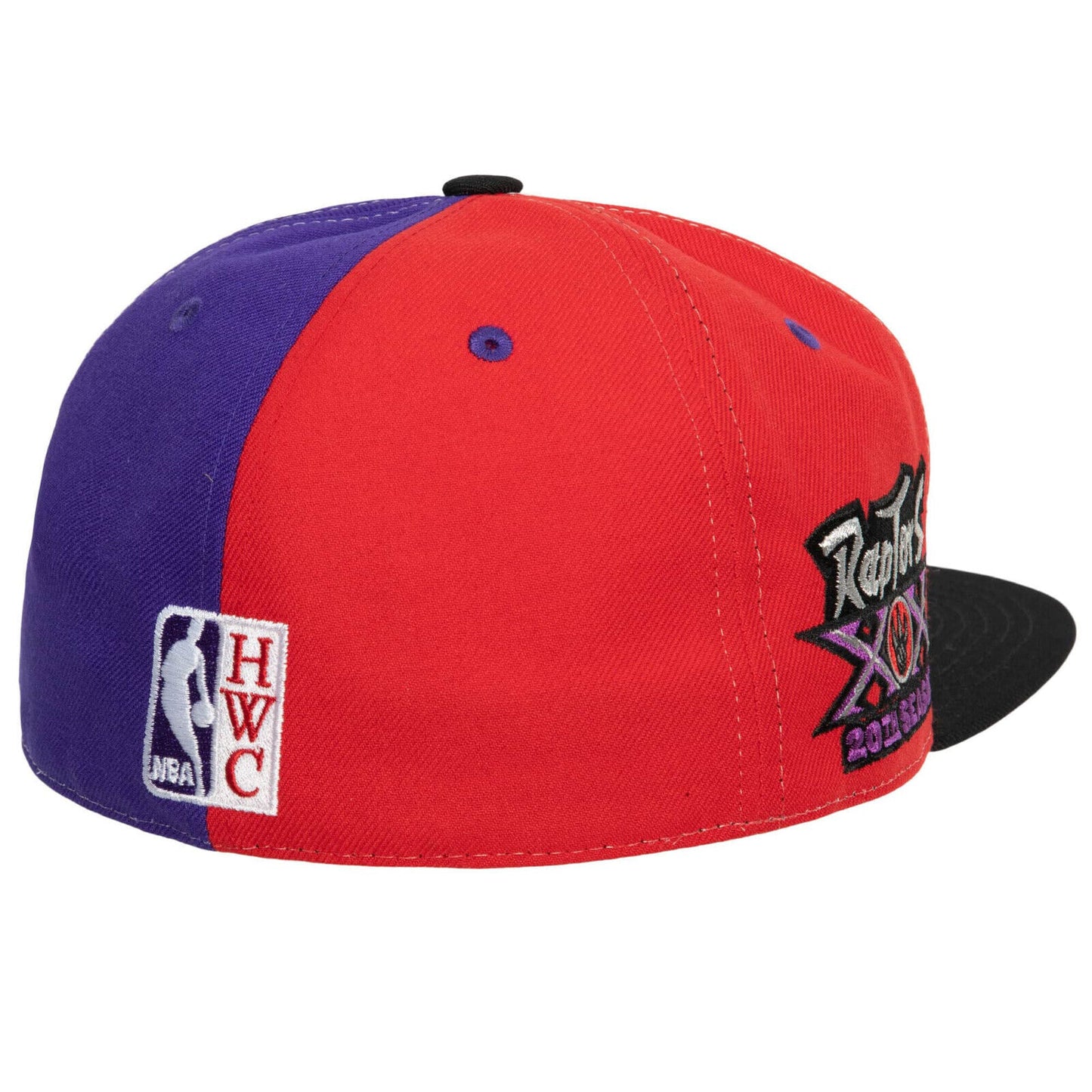 Mitchell & Ness Toronto Raptors NBA 20th Tri Cycle Pin Wheel Fitted Hat Cap