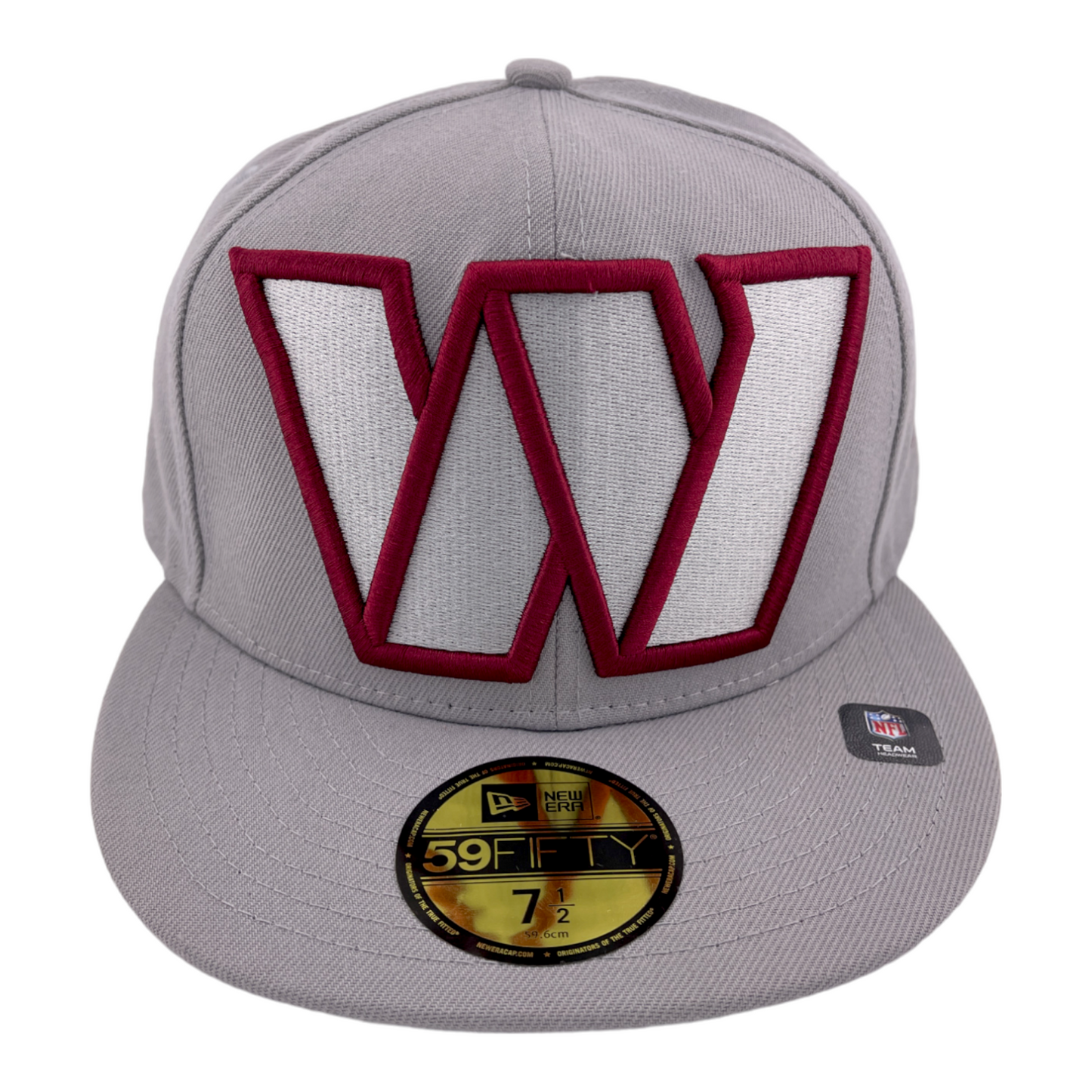 New Era Washington Commanders Elements Logo 4.0 NFL Gray 59FIFTY Fitted Hat Cap