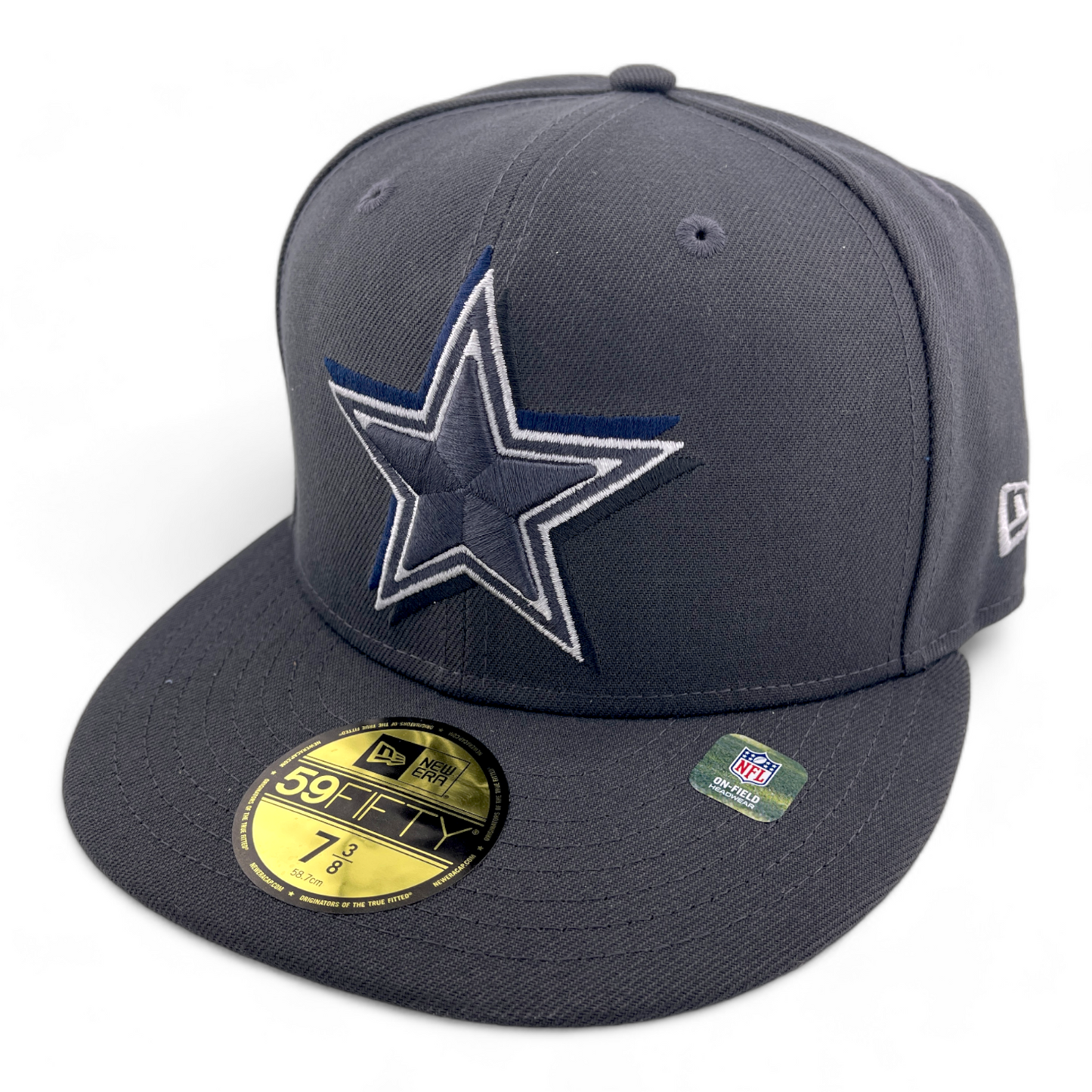 New Era Dallas Cowboys NFL 2024 Draft Graphite 59FIFTY Fitted Hat Cap