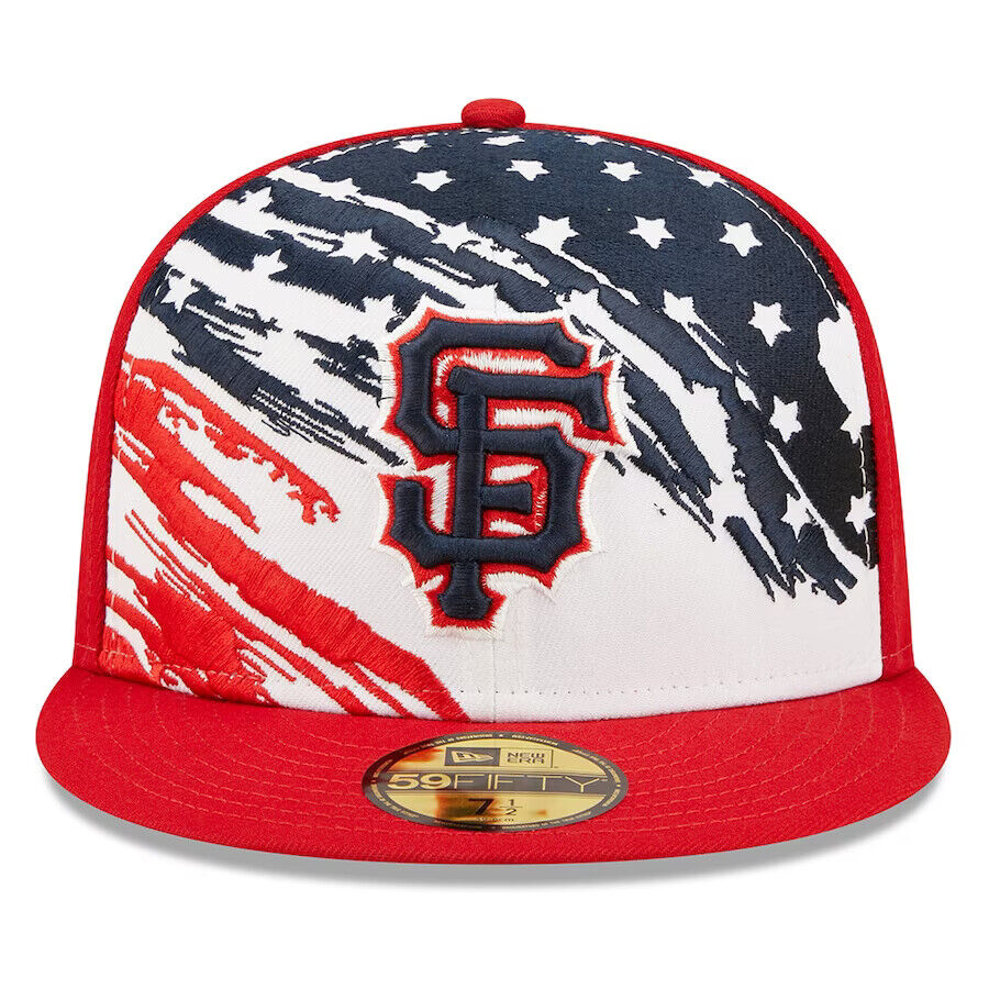 New Era San Francisco Giants 2022 4th of July Flag On-Field 59FIFTY Fitted Hat Cap