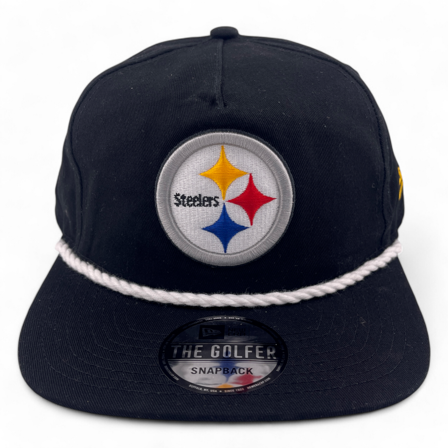 New Era Pittsburgh Steelers NFL The Golfer Rope A-Frame Snapback Adjustable Hat