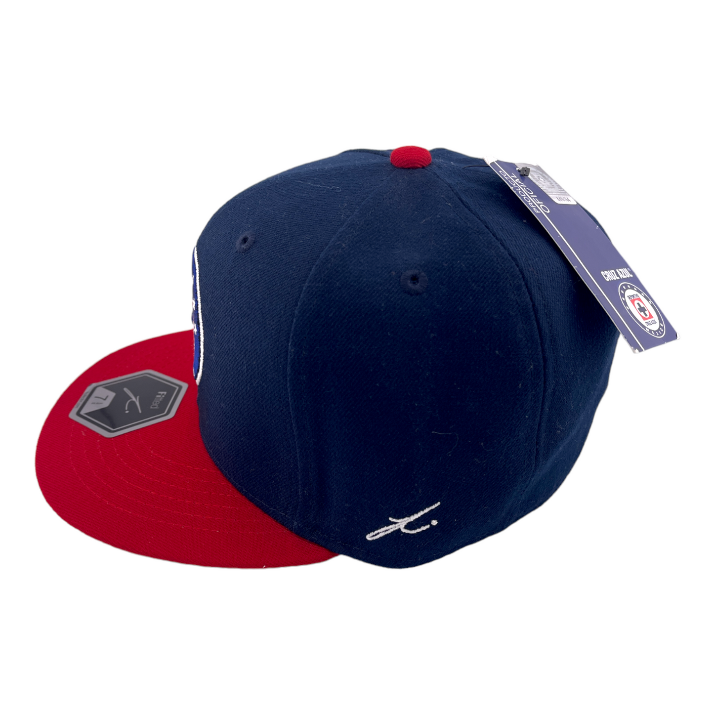 NEW Fi Collection Club Cruz Azul Mexico Dawn FT-90 Pro Blue/Red UV Fitted Hat Cap